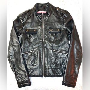 Collection by Bernardo Faux Leather Jacket